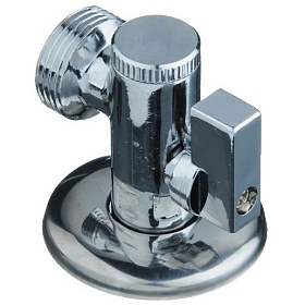 кран шаровый угловой  с фильтром TRm 1/2"*1/2" с отражателем  33751 
