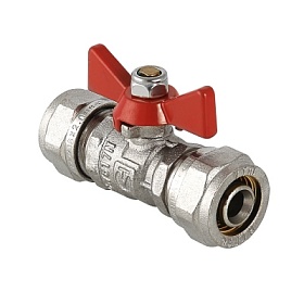 VT.343 Кран шар. под обжим 16 мм (для мет.пластик. систем)