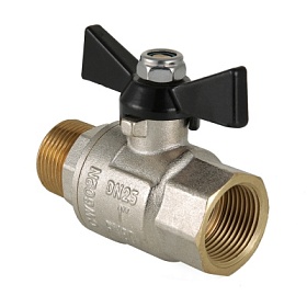 VT.318 Кран шаровой VALTEC PERFECT, рукоятка бабочка 1" вн.-нар.