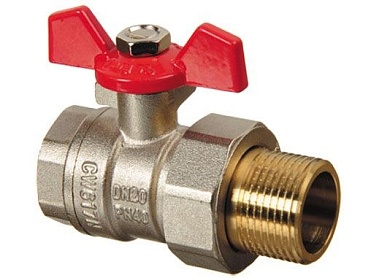 кран шаров. Terma RED 1.1/4" с америк. 31051