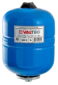 Бак расшир.  VALTEC 100л  СИНИЙ  для хол. и горячего водоснабжения (с ножками)