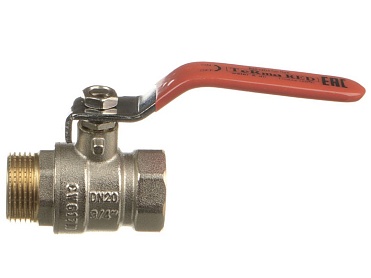 кран шаров. Terma RED 1/2" в/н ручка 31002