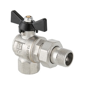 VT.328 Кран шаровой VALTEC PERFECT угловой с полусгоном 3/4" вн.-нар.